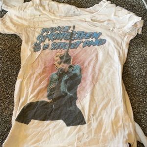 bruce springsteen tee shirt with rips